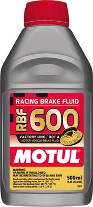 Motul RBF600 DOT4 Racing Brake Fluid (500ml)