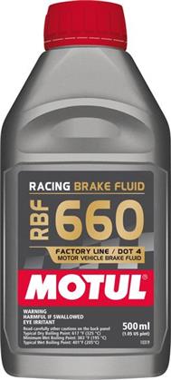 Motul RBF660 DOT4 Racing Brake Fluid (500ml)